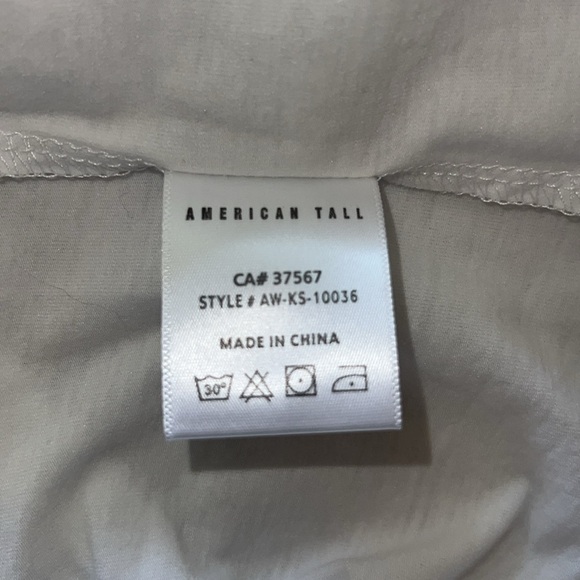 American Tall Men’s Short Sleeve White V-neck T-shirt  Z9* - Picture 4 of 5